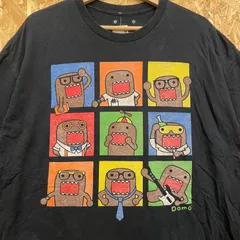 NHK どーもくん Domo コマ割り コスプレ プリント Tシャツ XL ブラック 黒 海外古着 メンズ レディース ユニセックス