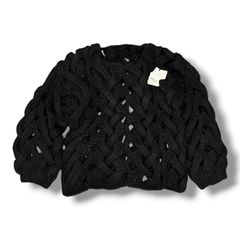 参考上代38500円 未使用 NOUNLESS OVER MESH KNIT オーバーメッシュ ニット 長袖セーター ナウンレス 112420130070 ブラック 1 （2936MG）