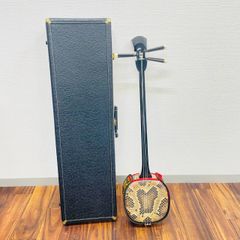 コレクション向け???】沖縄伝統楽器 三線 本皮 蛇皮 ジャンク 棹355g