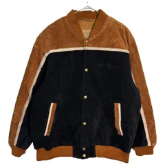 新品タグ付き ARIZONA JEANS スエードレザー ブルゾンジャケット ブラウン (メンズ XL) 中古 古着 Z0278