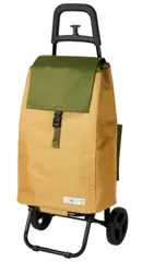 ｃｏｃｏｒｏ コ・コロ レップ(Rep) Cocoro(コ・コロ) ショッピングカート バイカラー カートセット ベージュ×カーキ 40L 荷物フック 無地 折り畳み式 ポケット収納 保冷 保温 エコバッグ 買い物 おしゃれ 可愛い シン [ベージュ×カーキ]