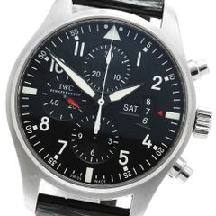 IWC SCHAFFHAUSEN IW377701 パイロットウォッチ クロノグラフ デイデイト 自動巻き メンズ 保証書付き_973286