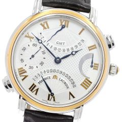 モーリスラクロア MAURICE LACROIX MP7018 マスターピース ダブルレトログラード パワーリザーブ GMT 手巻き メンズ 保証書付き_979346