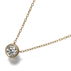 ヴァンドーム ネックレス ダイヤ ダイヤモンド 0.274ct 一粒 K18YG #201873