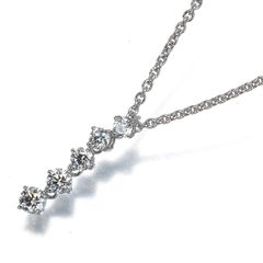 ミキモト ネックレス ダイヤ ダイヤモンド 0.29ct 5P K18WG #201567