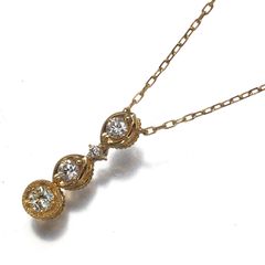 フェスタリア ネックレス ダイヤ ダイヤモンド 0.10ct/0.14ct Wish upon a star ロング K18YG #201897