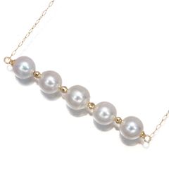 パール 真珠 6.0-6.5mm ネックレス K18YG #201269