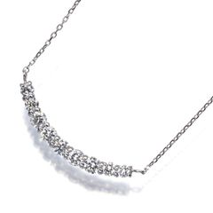 ダイヤ ダイヤモンド 0.33ct 9P ネックレス Pt900/Pt850 #201240