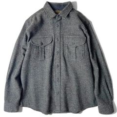 FILSON 千鳥格子 長袖 ウール シャツ L / フィルソン ブラック グレー モノトーン ワーク ワークシャツ