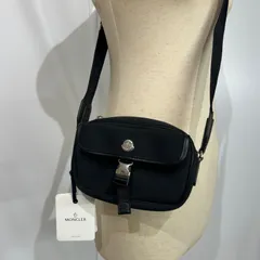 【未使用タグ付き】 MONCLER モンクレールクロスボディバッグショルダー黒 ウエストバッグ