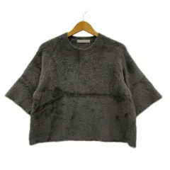 UNFILO アンフィーロ  半袖ニット sizeS/ダークグレージュ