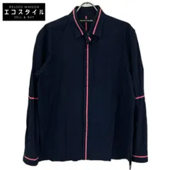 ISSEY MIYAKE MEN　イッセイミヤケメン　ME61FJ119 ネイビー×ピンク  コットン 長袖シャツ　3