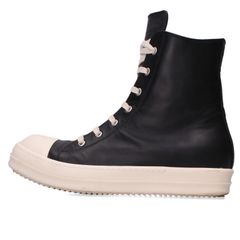 リックオウエンス  RAMONES ラモーンズレザーハイカットスニーカー メンズ 42