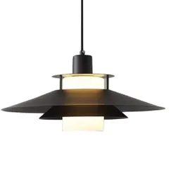 ペンダントライト LED 対応 E26口金 照明器具 天井照明 1灯 北欧 おしゃれ シンプル モダン ナチュラル 間接照明 ペンダントランプ ダイニング用 食卓用リビング用 居間用 (ブッラク 引掛けシーリング用)mt