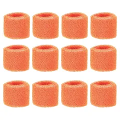 【新品】 PATIKIL スポーツ用リストバンド 8x5cm テニス バスケットボール ワーキングアウト 吸汗性スウェットバンド オレンジ 12個