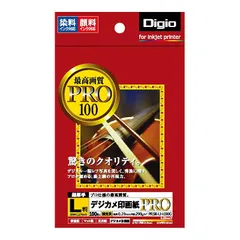 ナカバヤシ Digio インクジェット用紙 デジカメ印画紙／PRO L判：100枚入 PRSK-LH-100G 1