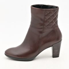 ECCO(エコー) ショートブーツ 35 レディース - ダークブラウン レザー