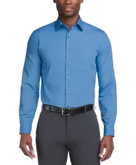 ヴァンハウセン メンズ トップス シャツ Van Heusen Mens Poplin Dress Shirt Classic Athletic Fit Pacifico