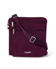 バッガリーニ レディース バッグ Baggallini Baggillini Securtex AntiTheft Large Crossbody Bag Mulberry