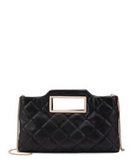 アイエヌシー インターナショナル コンセプト レディース バッグ キルティング INC International Concepts Juditthandle Quilted Clutch Black