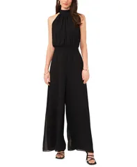 ヴィンスカムート レディース ボトムス カジュアルパンツ ジャンプスーツ ホルター Vince Camuto Womens Halter TieBack WideLeg Jumpsuit Rich B