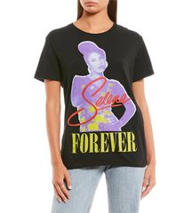 고장·부품용 フード レディース トップス Tシャツ グラフィック Junk Food Selena Forever Graphic TShirt Black ブラック