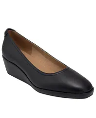 【送料無料】 エアロソールズ レディース スリッポン・ローファー シューズ Womens Roma SlipOn Wedge Pumps Black