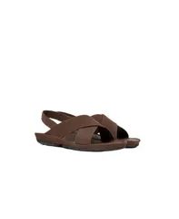 カンペール レディース シューズ サンダル レザー Camper Womens Right Isla Leather XStrap Sandal Brown ブラウン