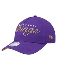 ニューエラ レディース アクセサリー 帽子 トール New Era Womens Purple Minnesota Vikings Metallic 9FORTY MCrown AFrame Adju