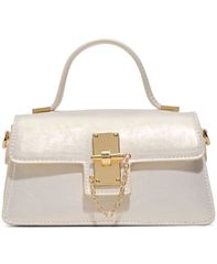アルド レディース バッグ ミニ ALDO Callunaax Mini Top Handle Satchel Handbag Mix Mat Natural