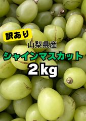 a47 訳あり 山梨県産 シャインマスカット 粒 箱重込2kg - メルカリ