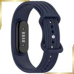 【新品】 Google Fitbit Air バンド,Fitbit Air 交換ベルト、柔らかいシリコン製、運動交換ベルト ファイットビットエアスマートウォッチに適用 通気性 調整可能 軽量，ネイビー 1