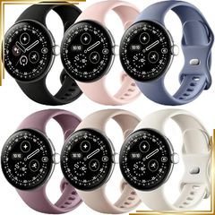 【新品】 [LOIUVAOE] スポーツ Band for Google Pixel Watch バンド 41mm 柔らかい 防水, 軽量 for グーグルピクセルウォッチ バンド, ピクセルウォッチ 4 3 2 快適 通気性, シリコン製 Pixelウォ 0