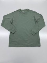 【送料無料】ニコアンド　niko and... BASIC ユニセックス　USA COTTON 長袖カットソー M セージグリーン
