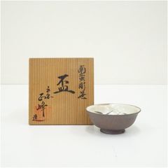 茶道具京焼　南口閑粋造　卯花郭公茶碗（共箱） 京焼 南口閑粋造 卯花郭公茶碗（共箱） 茶道 抹茶 おしゃれ 抹茶茶碗