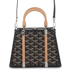 ゴヤール ハンドバッグ サイゴン ミニトランクバッグ PVC ウッド SAIMA3MINTY01CL01P GOYARD 黒 2way