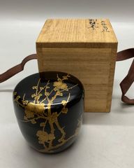松永松寛作 笹露蒔絵 平棗 銀粒 茶道具 共箱 V871 N6 - メルカリ