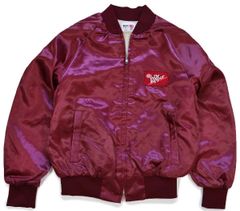 80s USA製 King Louieキングルイ DrPepperドクターペッパー パッチ付き ナイロンジャケット ワインレッド M★オールド ビンテージ ロゴ