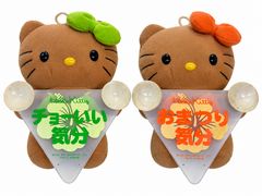 ハワイ限定 日焼けキティぬいぐるみ マイメロクロミポチャッコガングロ
