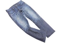 Lee リー RIDERS ライダース USED加工 デニムパンツ sizeL/青 ■■ メンズ
