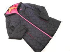 PUMA プーマ フーデッド キルティング コート sizeM/黒◇◇ レディース