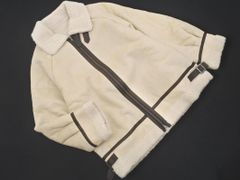 Ray Cassin レイカズン フェイクムートン ジャケット sizeF/ライトベージュ◇◇ レディース