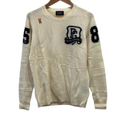 PEARLY GATES パーリーゲイツ カシミヤ100％ ニットセーター 0 アイボリー レディース 長袖セーター  秋 冬 古着 中古 USED 良品