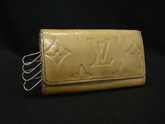 LOUIS VUITTON ルイヴィトン M91360 モノグラムヴェルニ ミュルティクレ4 4連 キーケース 鍵入れ イエロー系 ウォレット ファッション小物 普段使い 中古 DP8394