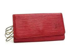 LOUIS VUITTON ルイヴィトン M6382E エピ ミュルティクレ4 4連 キーケース 鍵入れ レディース レッド系 ウォレット ファッション小物 普段使い 中古 DP8400