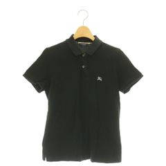 バーバリー ロンドン BURBERRY LONDON ノバチェック ポロシャツ 半袖 2 黒 /HK ■OS ■GY09