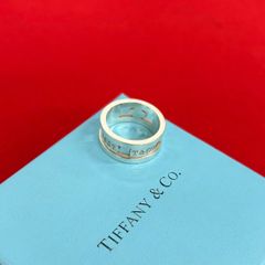 極 美品 TIFFANY&Co. ティファニー ヴィンテージ グルーブド ダブル