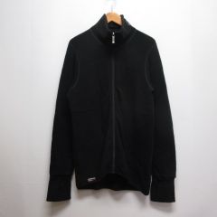 エムプルミエ M-Premier クチュール COUTURE 九分袖ジップアップニット