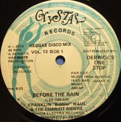 12インチ Franklyn ”Bubbler” Waul & The Before The Rain 2012 CRYSTAL RECORDS