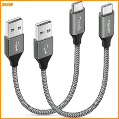 送料無料★etguuds USB Type C ケーブル 短い【0.15m 2本】3A急速充電 QC3.0 タイプc ケ 送料無料